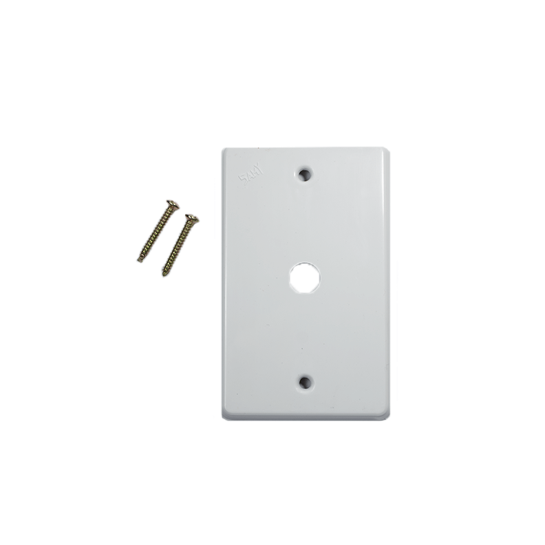 P11 Placa de Plástico Marfil o Blanco con Chasis de Lámina o Clip