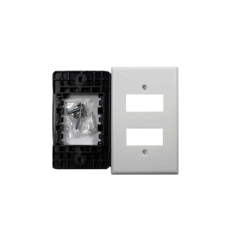 P8 Placa de Plástico Marfil o Blanco con Chasis de Lámina o Clip