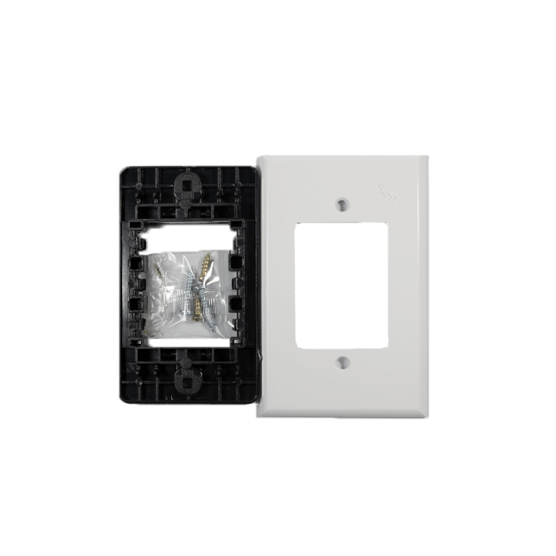 P9 Placa de Plástico Marfil o Blanco con Chasis de Lámina o Clip
